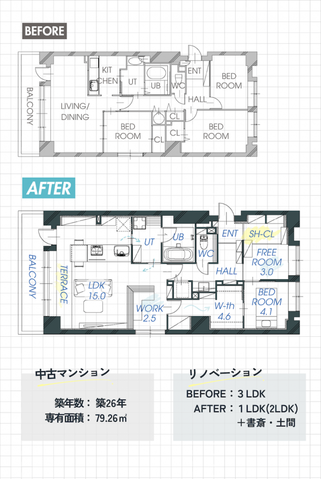 豊平区月寒東_K様邸のリノベーションポイント